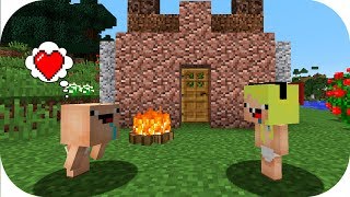 BEBE NOOB ENCUENTRA UNA NOVIA ¿LA BESARA? MINECRAFT TROLL + ROLEPLAY