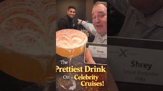 The Prettiest Drink on Celebrity Cruises 🍸✨! #celebritycruises