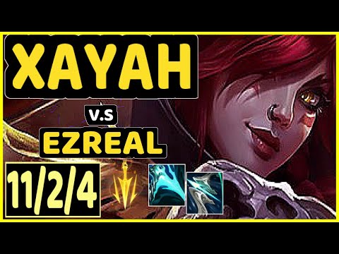 XAYAH vs EZREAL - 11/2/4 KDA BOTTOM ADC CHALLENGER GAMEPLAY - EUW
