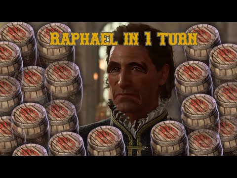 Raphael in 1 turn Baldur's Gate 3
