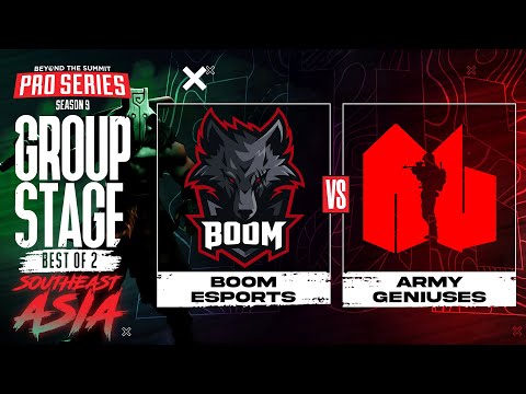 BOOM vs Army Geniuses Game 2 - BTS Pro Series 9 SEA: Group Stage w/ Ares & Danog