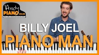 Piano Man - Billy Joel Piano Tutorial - How to play songs