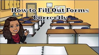 How to Fill Out Forms Correctly