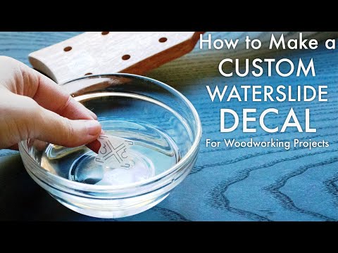 How to make a CUSTOM Waterslide Decal // Woodworking Logo // Inkjet Printer