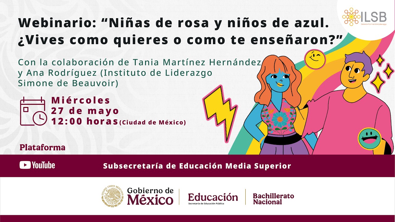 WEBINARIO NIÑAS DE ROSA NIÑOS DE AZUL