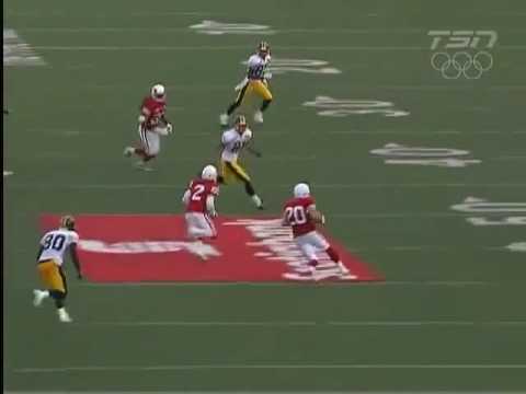 2009-08-15 montreal Alouettes vs Winnipeg Blue Bombers action