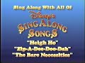 Disney S Sing Along Songs 1987 Promo