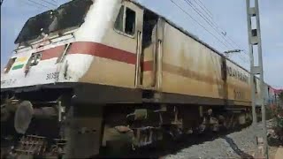 preview picture of video 'blasting new LHB Vaigai SF exp at 110+ kmph'
