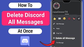 How to Delete all Discord Message on Mobile at Once (2023) | Delete Discord Message