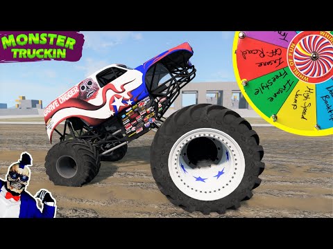 Monster Jam INSANE Racing, Freestyle and High Speed Jumps #28 | BeamNG Drive