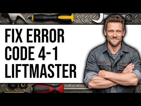 Liftmaster Error Code 4 1