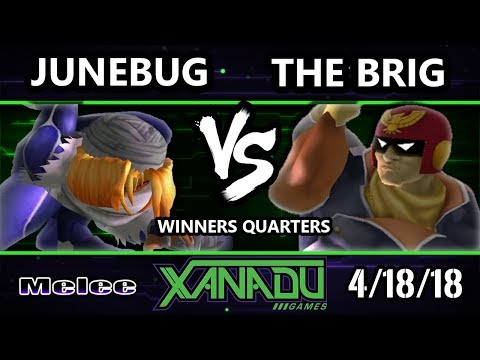 S@X 246 SSBM - Junebug (Sheik) Vs. The Brig (Captain Falcon) - Smash Melee Winners Quarters