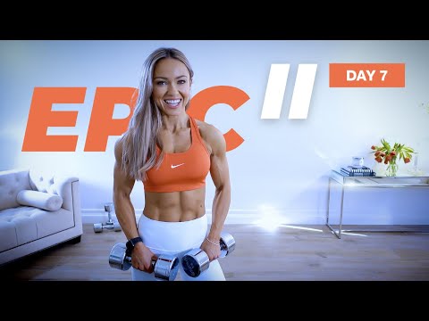 45 Min Shoulders and Triceps Workout with Dumbbells | EPIC II - Day 7