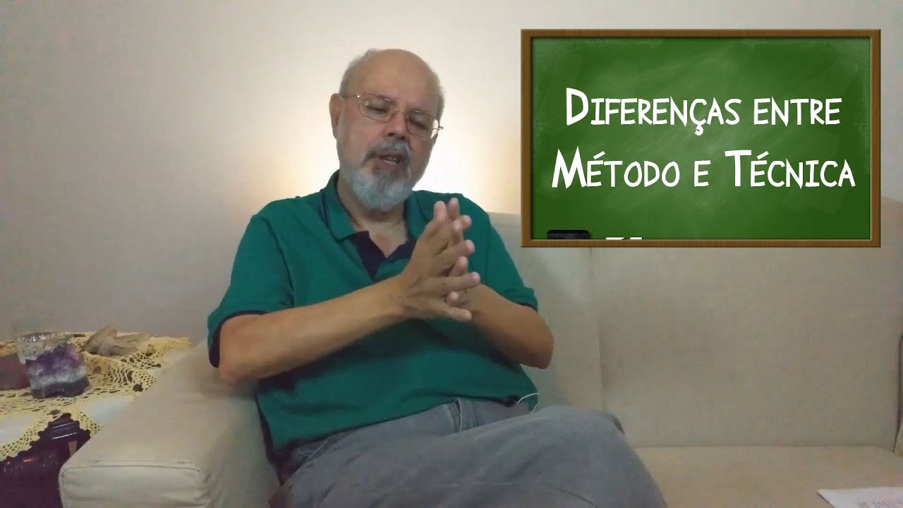 Qual é a diferença entre método e técnica?