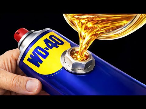Leere WD-40-Dosen einfach wiederbefüllen! Wegwerfen!