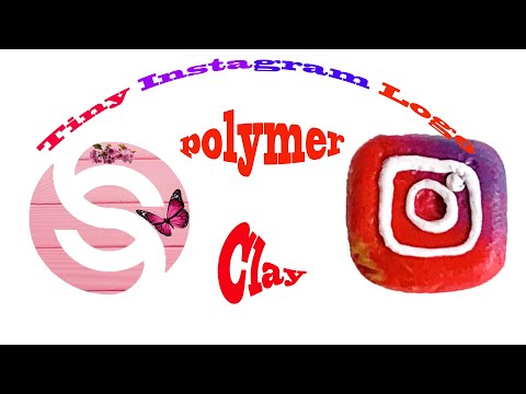 how to make Instagram Logo - Polymer Clay