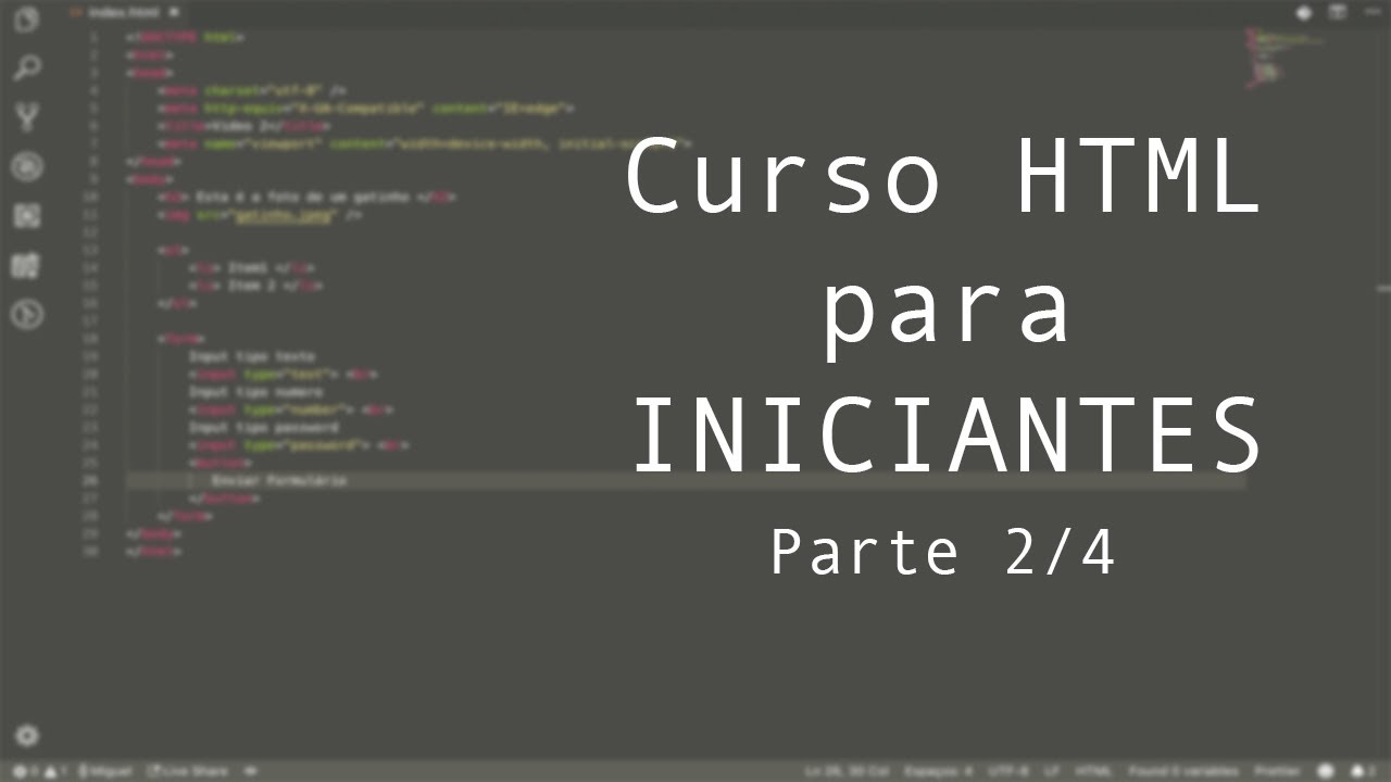 Curso HTML para INICIANTES 2/4