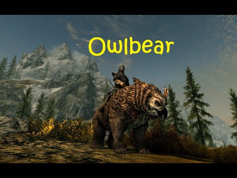 SKYRIM MOD Odin Lion and Co with Owlbear LE and SE