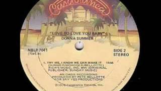 Donna Summer Try Me, I Know We Can Make It