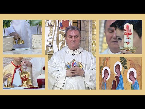 2022-06-12 vasárnapi szentmise a Gazdagréti Szent Angyalok Plébánián (Szentháromság vasárnapja)