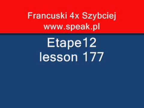 French Lesson Etape12 lesson 177 - Direct Method Speak.pl