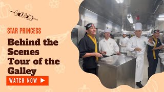 Behind the Scenes of the Star Princess Galley 🍽️ | How Cruise Ship Food Is Made at Sea
