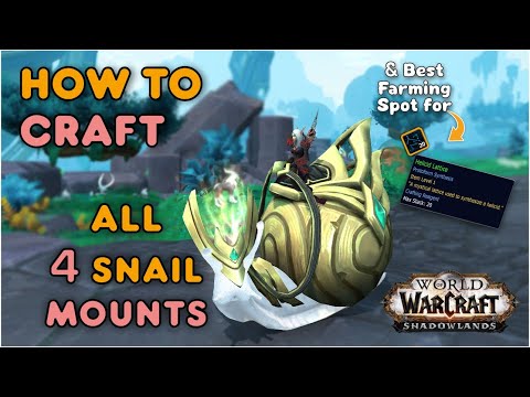 How to craft all 4 Helicid Mounts with Protoform Synthesis in 9.2 Patch 🐌