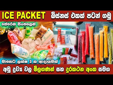 ICE PACKET බිස්නස් එකක් පටන් ගමු | how to start ice packet business | swayan rakiya | business ideas