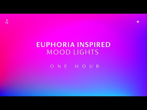 Euphoria Inspired Mood Lights ✼ with Chillhop Beats ~ ONE HOUR Screensaver