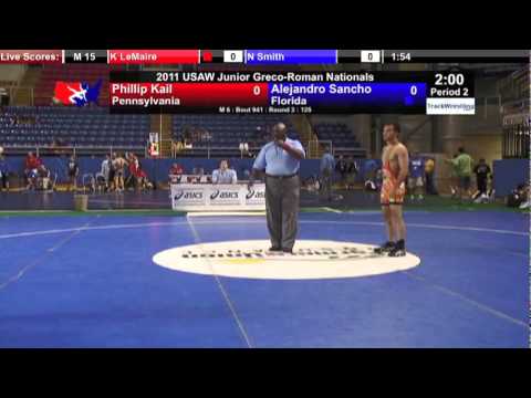 Junior Greco 125 - Alejandro Sancho (FL) vs. Phillip Kail (PA)