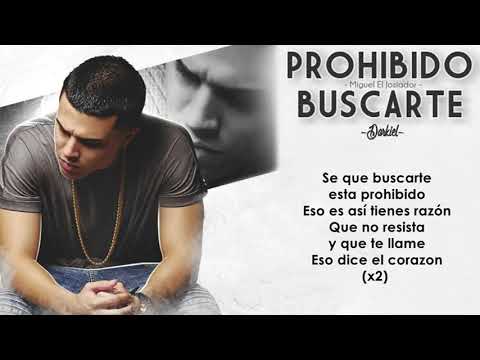 PROHIBIDO BUSCARTE   DARKIEL LETRA