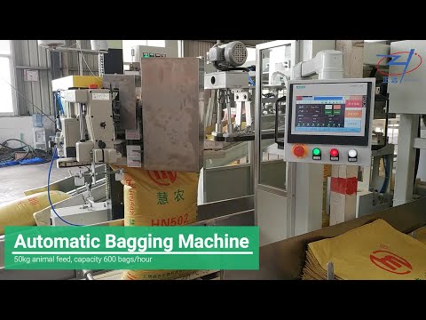 Automatic Bagging Machine for 50kg Animal feed | Zengran Packaging