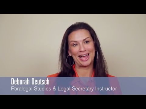 Paralegal Training Program Instructor: Deborah Deutsch