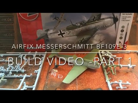 Airfix Messerschmitt Bf109E-3 Build Video -Part 1