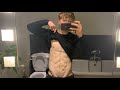 15 year old bodybuilder shredded abs!