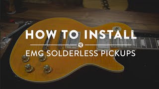 How To Install EMG Solderless Pickups | Reverb Gear Demo