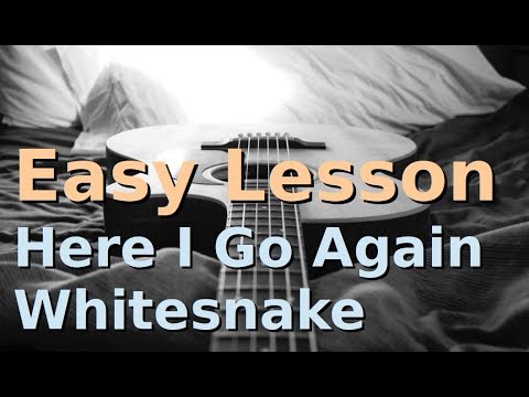 Here I Go Again | Whitesnake | Easy | Beginners Guitar Lesson | Acoustic