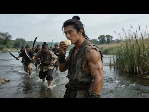 Kung Fu Movie! The scruffy kid is skilled in martial arts —one man takes down 100 bandits!