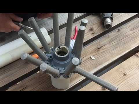 Repairing broken sand filter laterals. Replacing a...