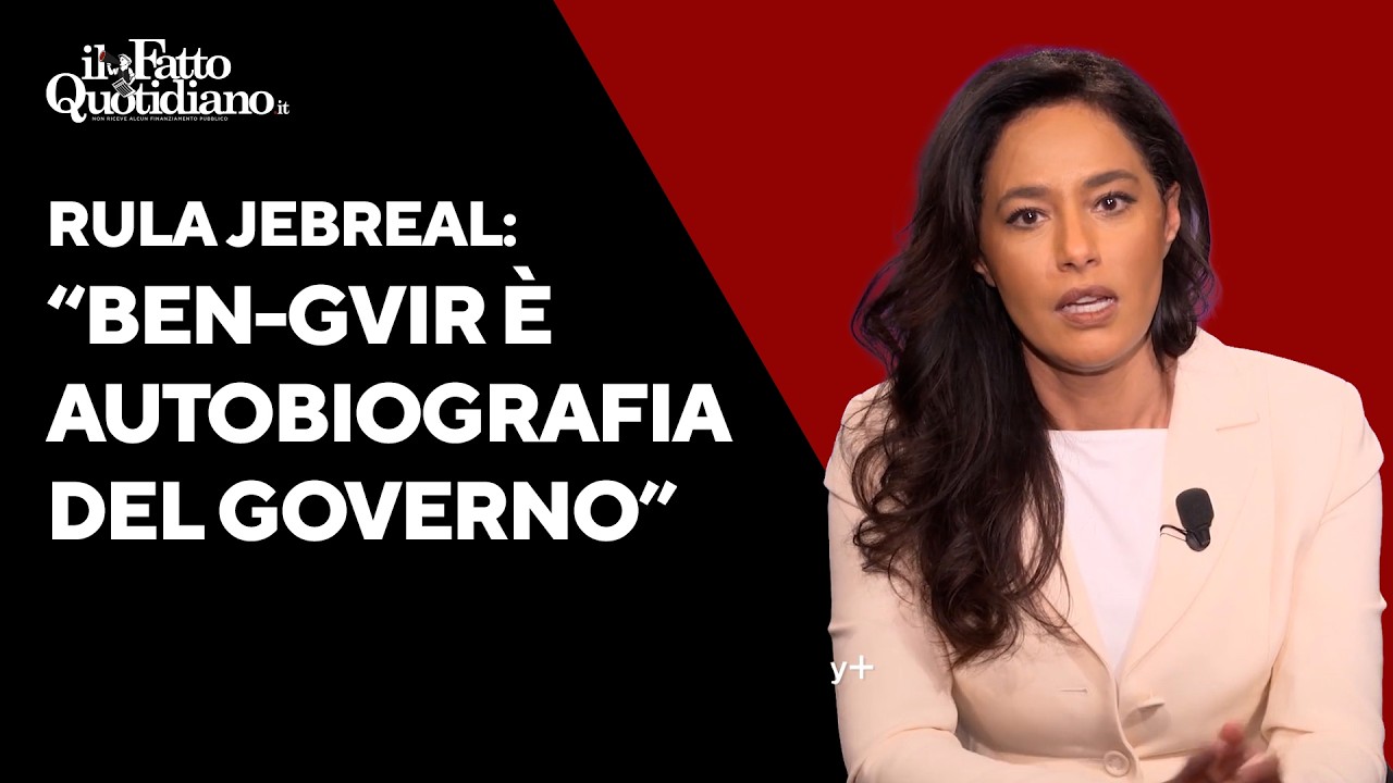 Jebreal sul Nove: "Ben-Gvir non è mela marcia, è l'autobiografia del governo israeliano fascista"