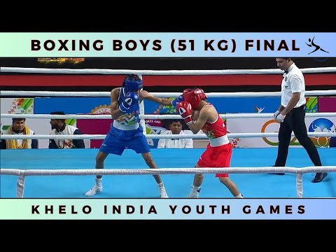 Boxing Boys (51 KG) Final - Jadumani Singh (MN) Vs Usman Ansari (MH) | Khelo India Youth Games 2022