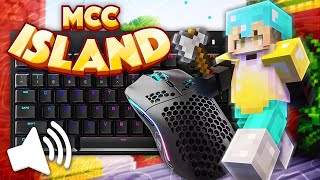 [700 FPS] SATISFYING Keyboard and Mouse Sounds [w/ handcam] Minecraft SkyBattle ASMR