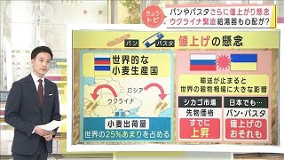 ロシアが侵攻すると値上げ次々！？　ウクライナ情勢が日本の家計にも影響(2022年2月22日)