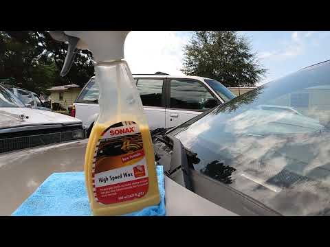 sonax new formula high speed wax test review on brown paint job