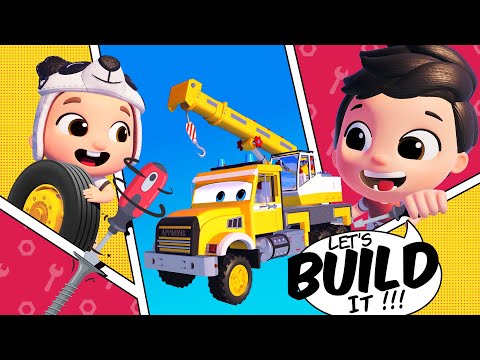 Build a Crane truck - Construction video for kids #appMink Kids Song & Nursery Rhymes