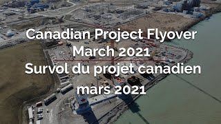 Gordie Howe International Bridge - Canadian Project Flyover March 2021