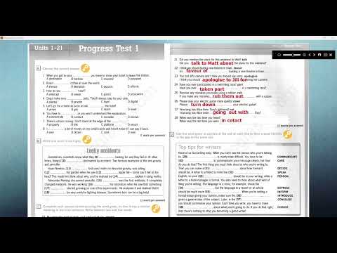 @Destination B1- Progress test 1- Unit 1-21
