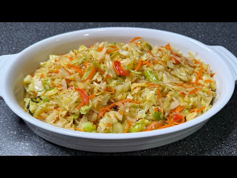 Jamaican-Style Steam Cabbage in 10 Minutes