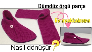 Gözlerinize inanmayacaksınız! En kolay örgü patik / örgü modelleri / örgü patik modelleri