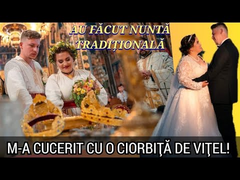 M-a cucerit cu o ciorbiță de vițel! Ionuț și Andreea Cocoș au făcut nuntă cu tradiții populare.